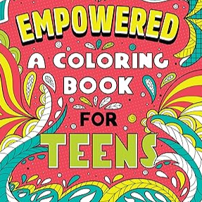 giftable mental health affirmational colouring book for youth