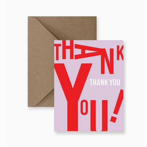 impaper thank you retro card