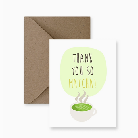 impaper thank you so matcha card