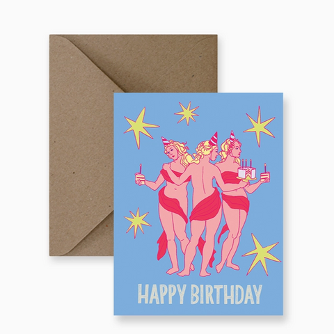 impaper three graces birthday card
