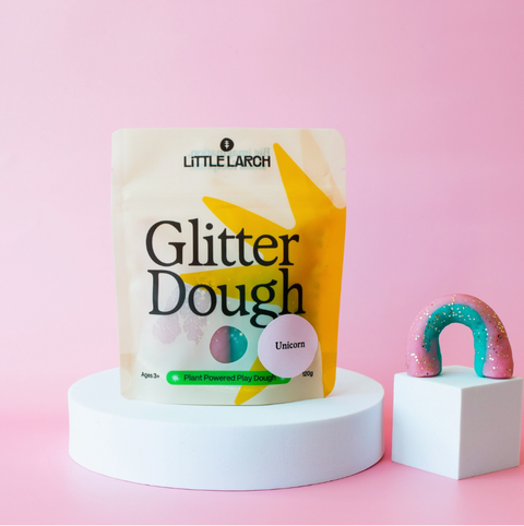 little larch play dough unicorn glitter sensory toy