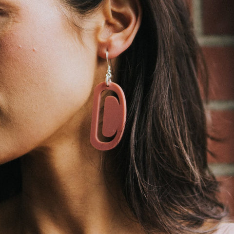 Small Ovoid Earring