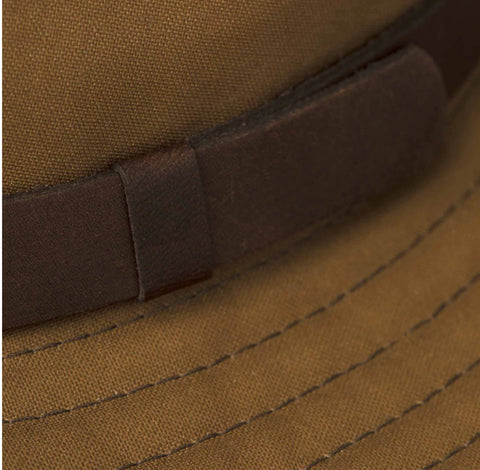 Waxed Rugged Fedora - British Tan