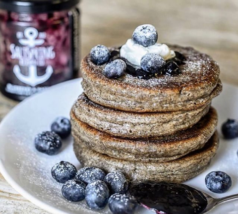 Blueberry Pancakes with Salt Spring Kitchen Co.