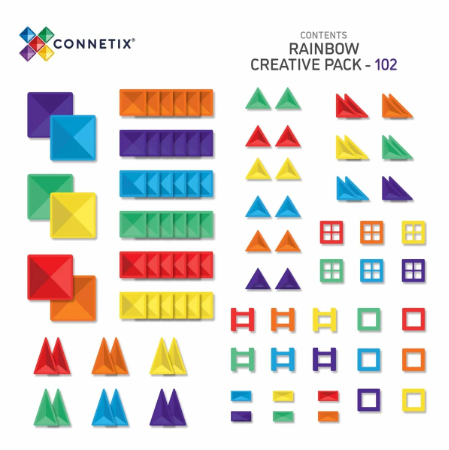 Connetix Rainbow Creative Pack | 102 pc