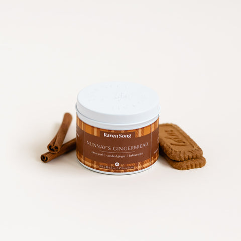 Nunaay's Gingerbread Candle | Citrus Peel + Candid Ginger + Baking Spice