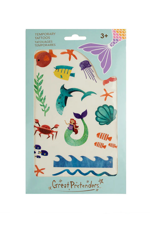 Mermaid Temporary Tattoos | 1 Sheet