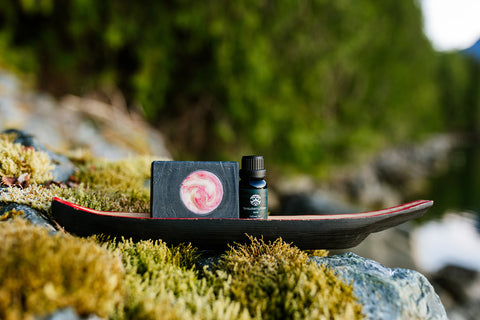 June Strawberry Full Moon Soap | Raspberry + Black Plum + Vanilla