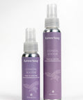 Two bottles of Raven Song Coastal Soothe home and linen mist on a white background