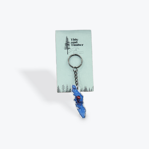 Vancouver Island Keychain | Pink Jellyfish