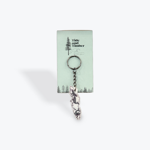 Vancouver Island Keychain | Humpback Whales