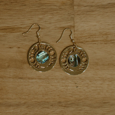 Metal New Moon Earring (Hook)