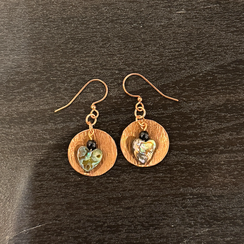 Abalone Hearts | Earrings