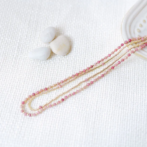 Always Necklace | Pink Rhodonite