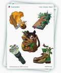 Vinyl Stickers, Sticker Sheet, Explorers, Gift