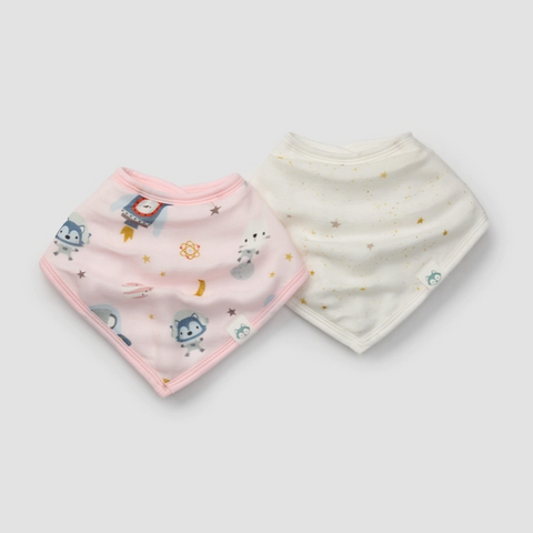 Bandana Bib Set | Astro Explorers