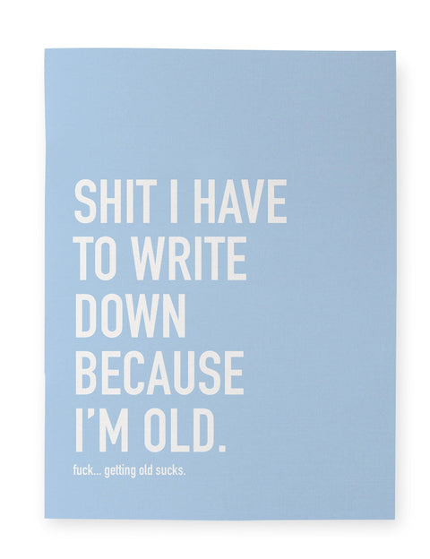 Notebook | Because I'M Old