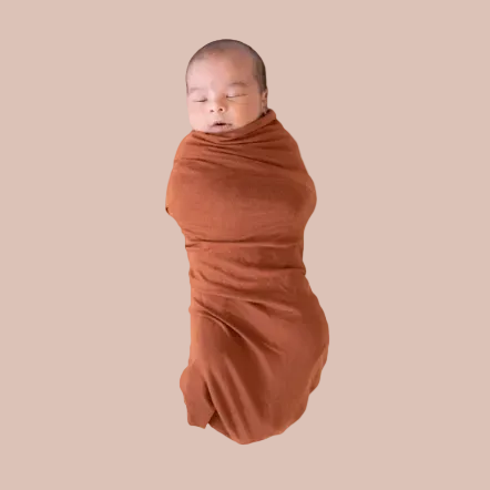 Perfect Bamboo Swaddle | Campbell Terracotta