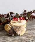 Birch Street studio mushroom earrings