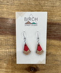 Birch street studio solid watermelon dangle earrings