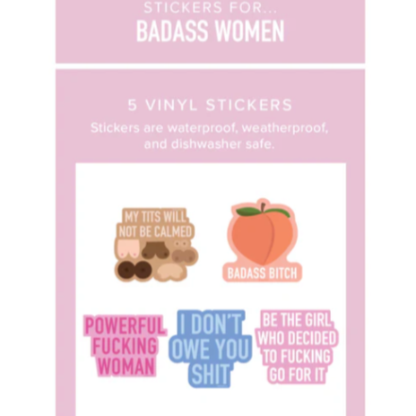 Powerful Woman, Vinyl Sticker, Sticker Sheet, Waterproof