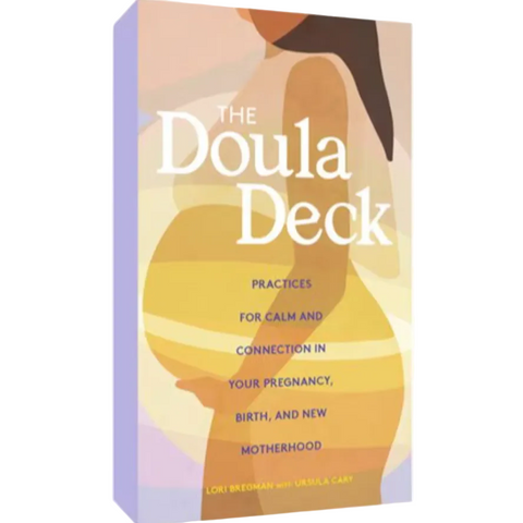 Box for 'The Doula Deck' with a silhouette design on a white background