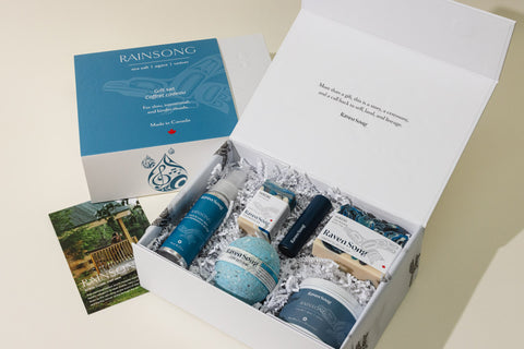 Rainsong Luxury Artisan Gift Box | Sea Salt + Agave + Vetiver