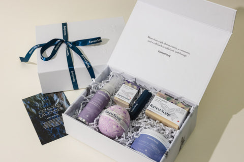 Coastal Lavender Luxury Artisan Gift Box | Lavender Bud + Lavender Wood + Musk