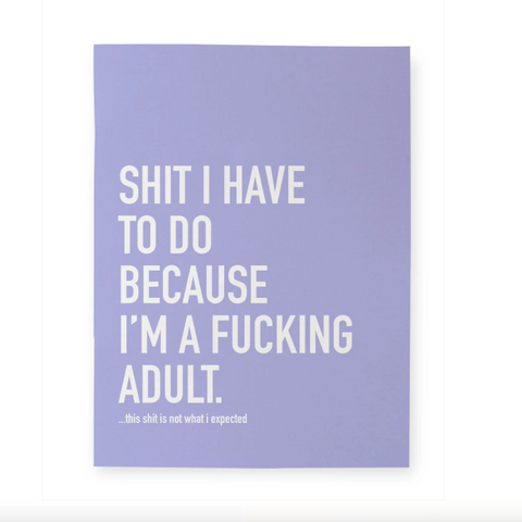 Notebook | F*cking Adult