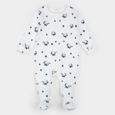 Footed Sleeper Knit | Blueberries