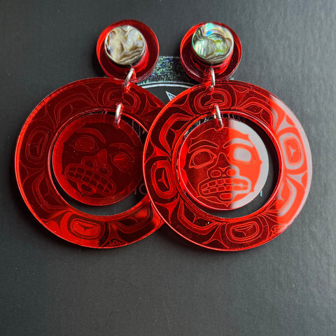 indigenous, art, earrings