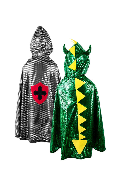 Reversible Dragon & Knight Cape Costume