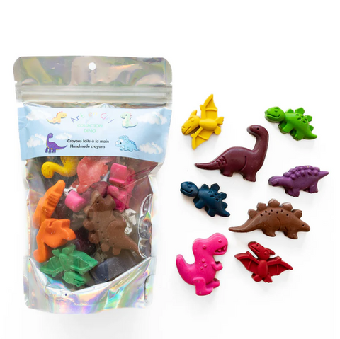 Handmade Crayons - Dino Theme