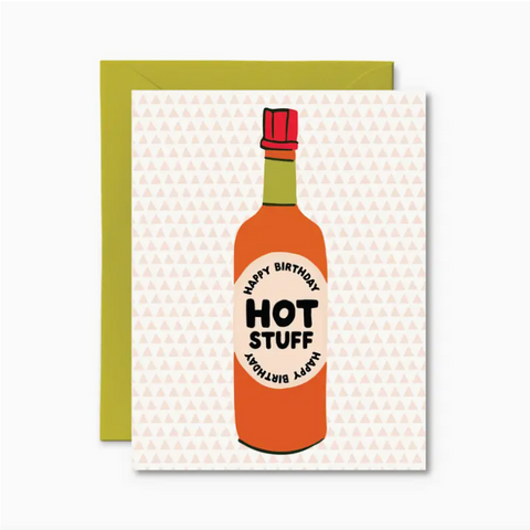 funny hot sauce birthday card