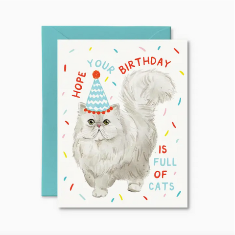 cute cat birthday card
