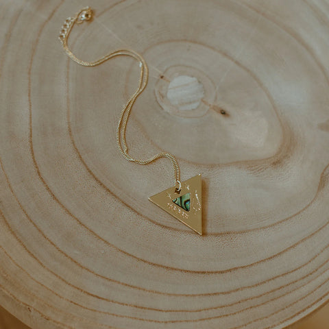 Metal Moon Time Necklace