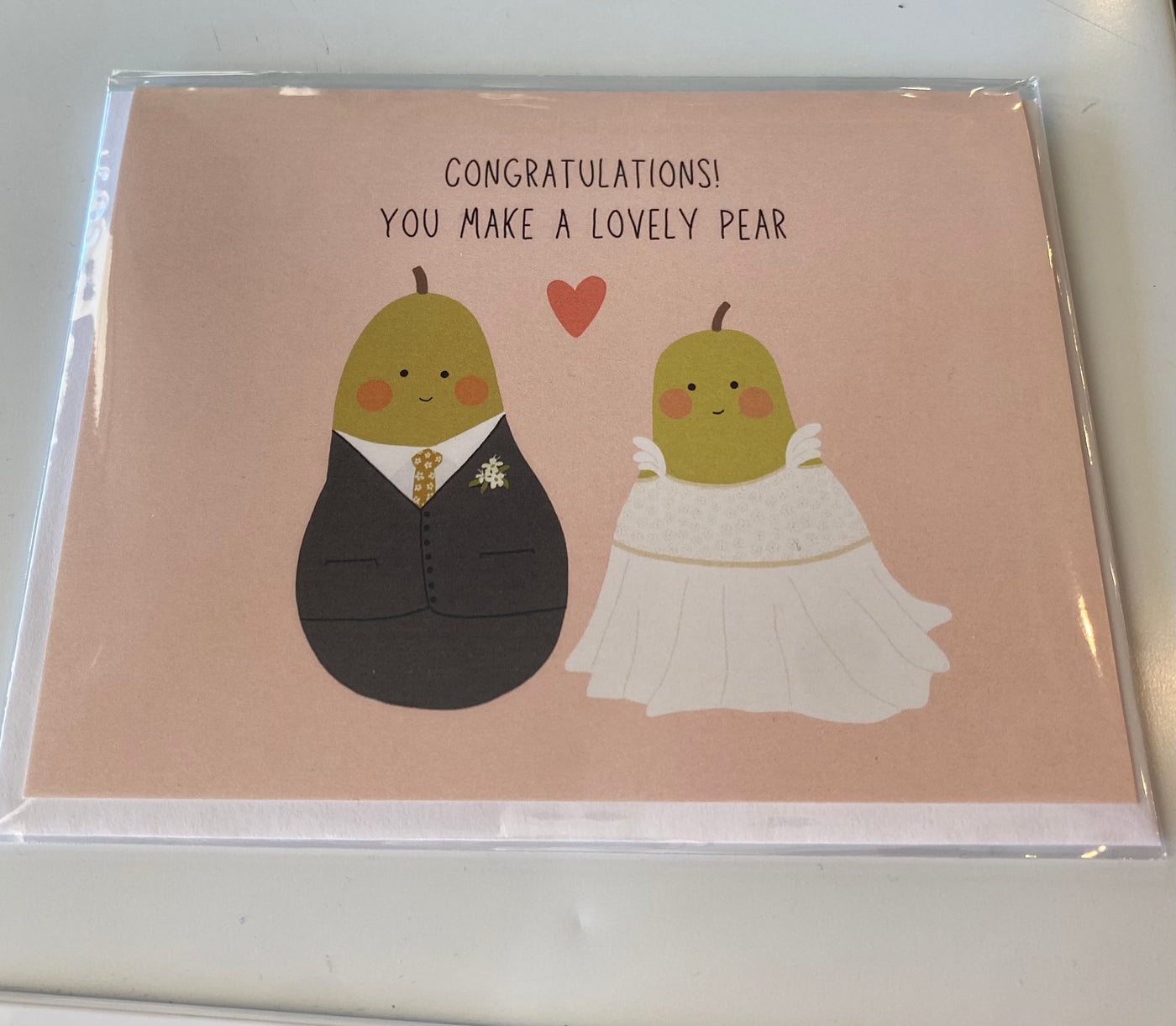 PEACHY LITTLES - CONGRATULATIONS- YOU MAKE A LOVELY PEAR