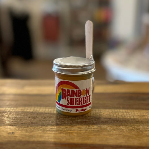 Jar Fudge | Rainbow Sherbet