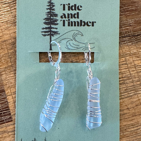 The Tumble Silver Hoop Earrings