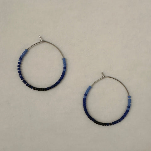 Beaded Hoop Earrings | Azul