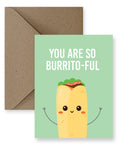 Cute Funny Burrito Love Card