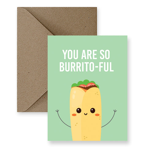 Cute Funny Burrito Love Card