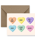 Cute Candy Heart Valentine Card