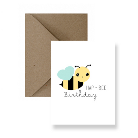 Cute Bumblebee Birthday Card