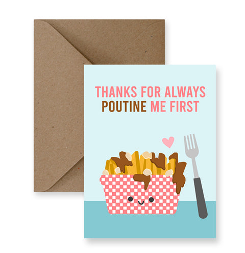 Funny Poutine Love Card