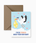 Baby Card, Stork, Impaper, Funny