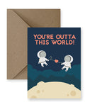 Cute Silly Astronaut Love Card