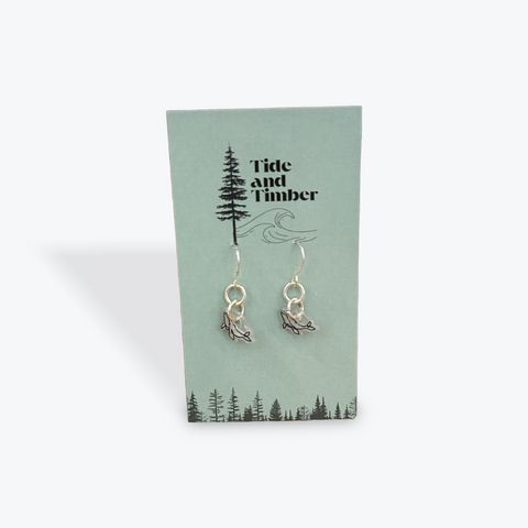Wild Sketches Dangle Earrings | Tiny Humpback Whales