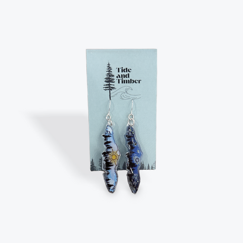 Wild Sketches Dangle Earrings | Vancouver Island