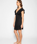 Koy Resort Miami Ruffle Mini Dress Black